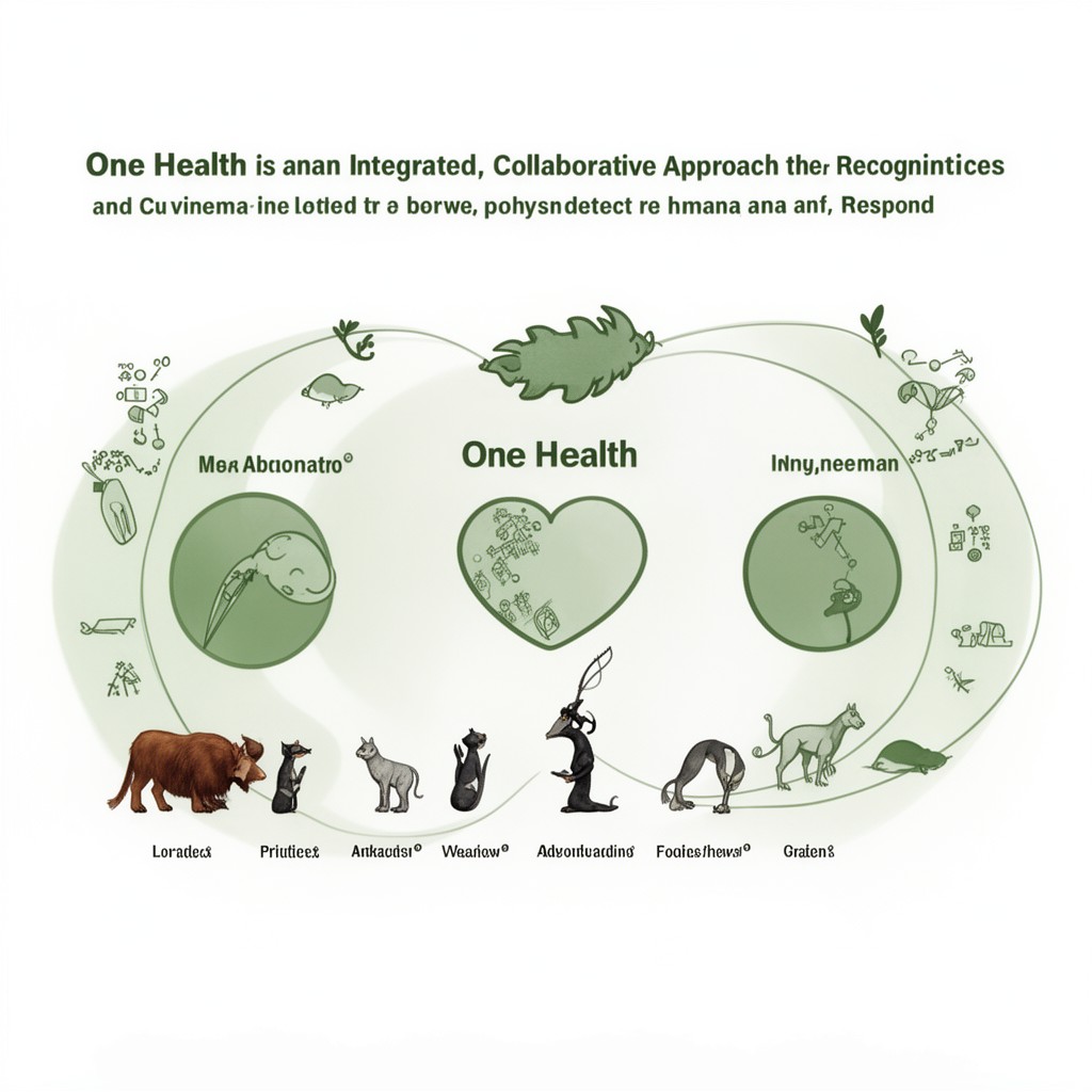 AI-generated illustration of One Health