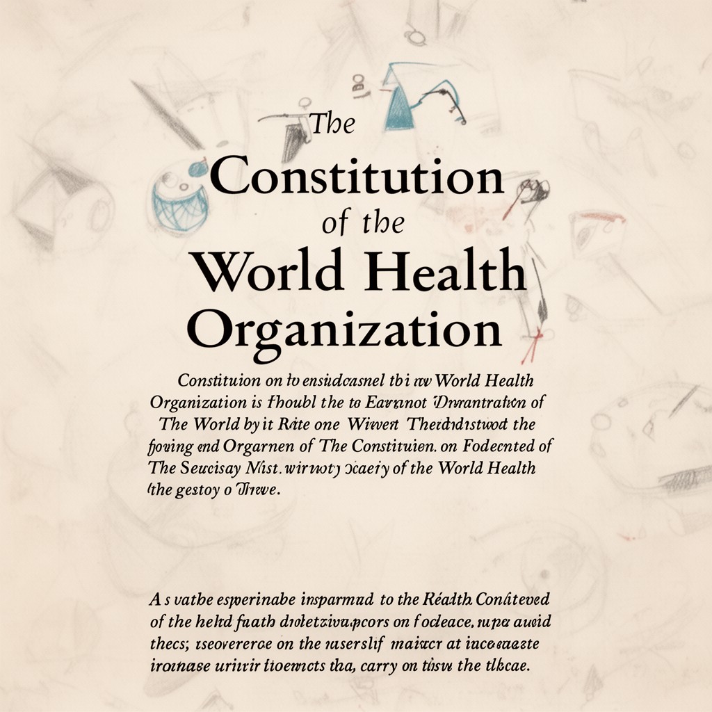 AI-generated illustration of Constitution of the World Health Organization