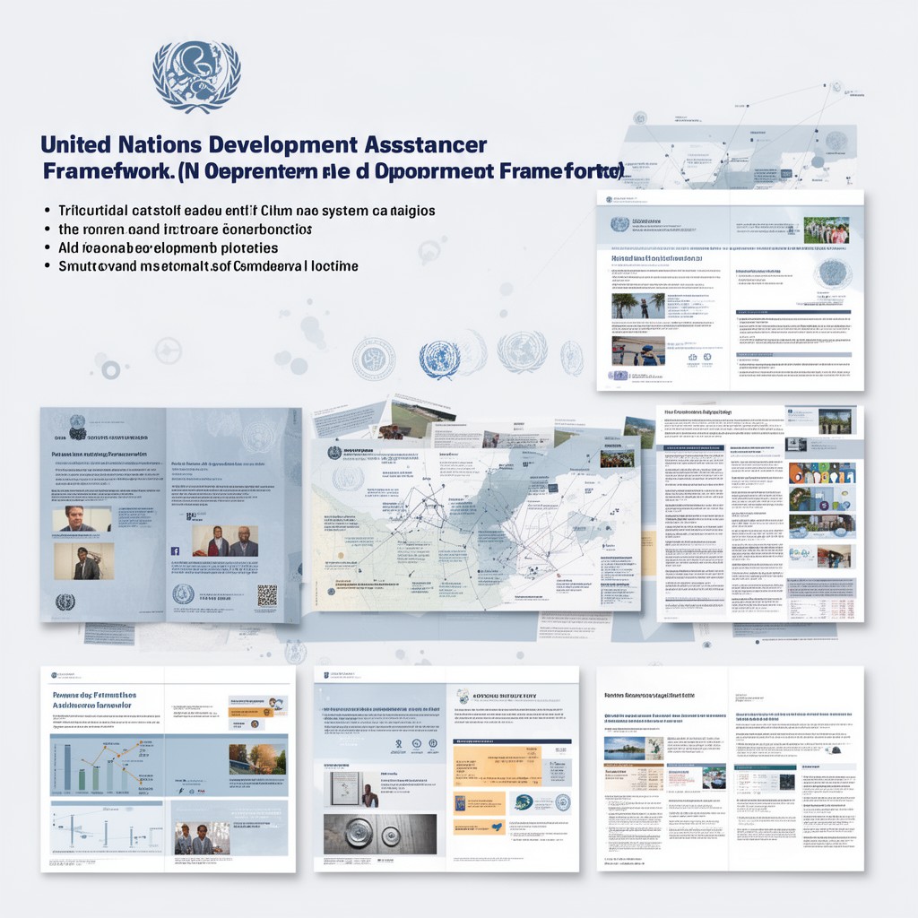 AI-generated illustration of United Nations Development Assistance Frameworks