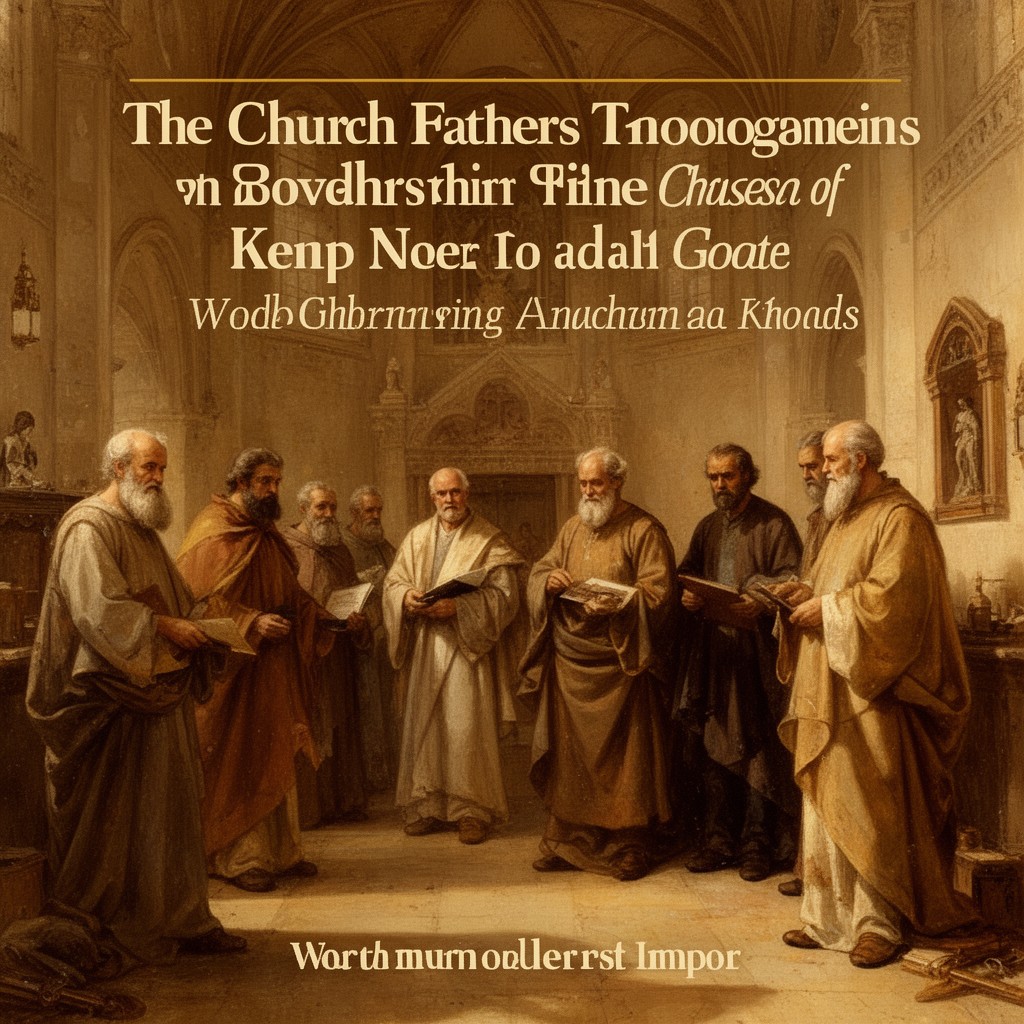 AI-generated illustration of Church Fathers