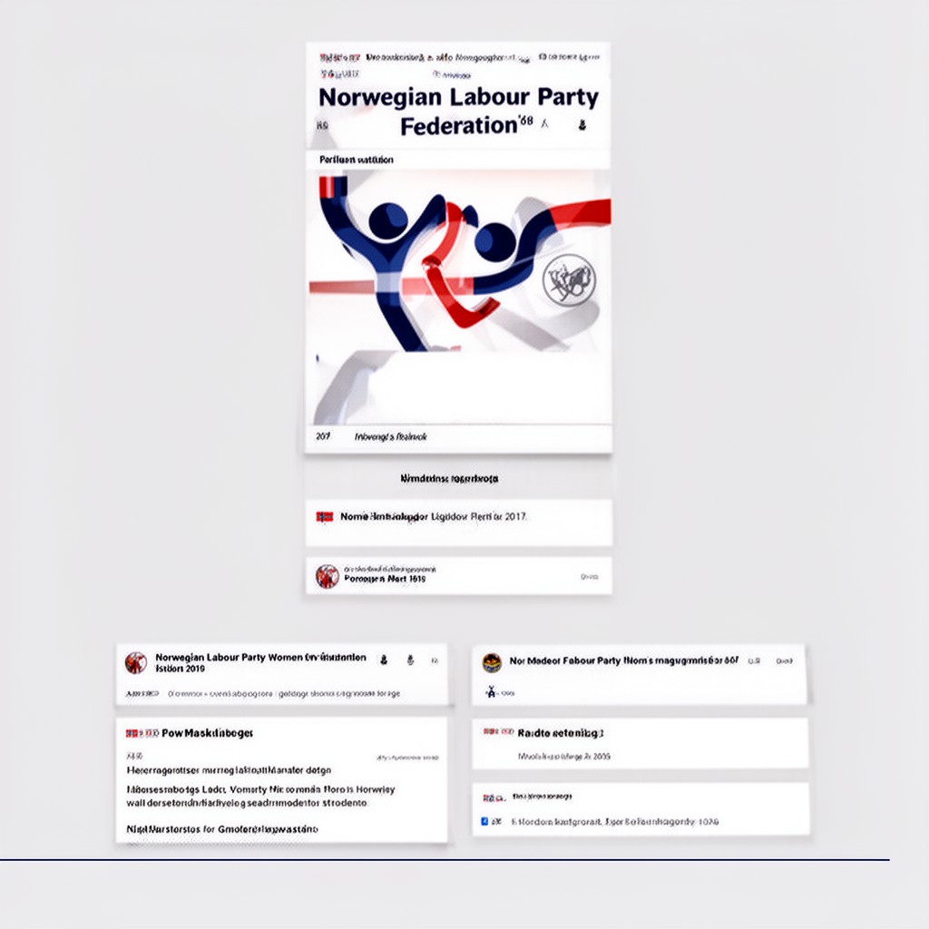 AI-generated illustration of Norwegian Labour Party Women's Federation