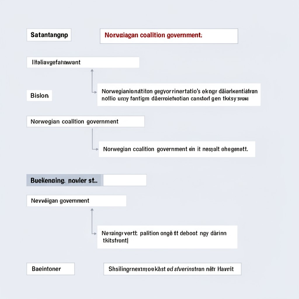 AI-generated illustration of Norwegian coalition governments