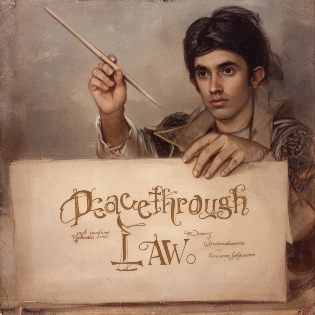 AI-generated illustration of Peace through law