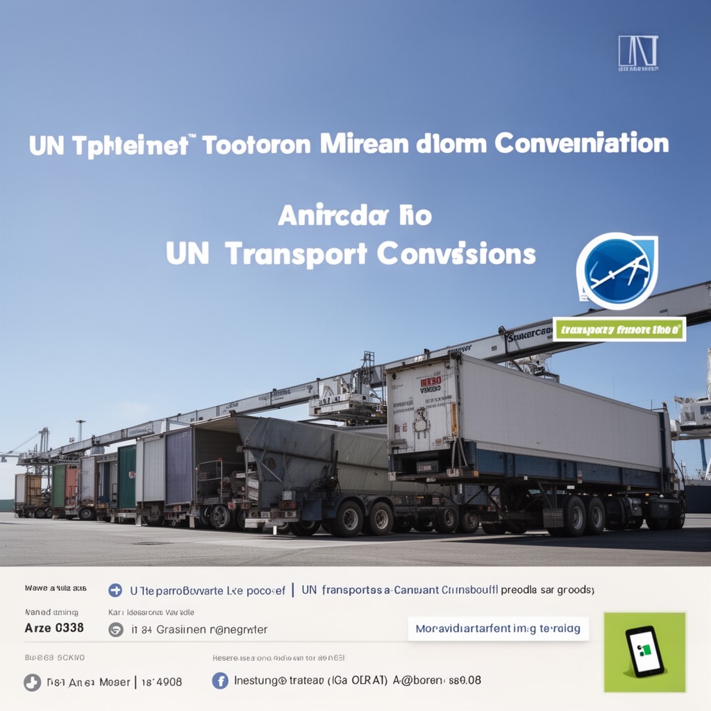 AI-generated illustration of UN transport conventions