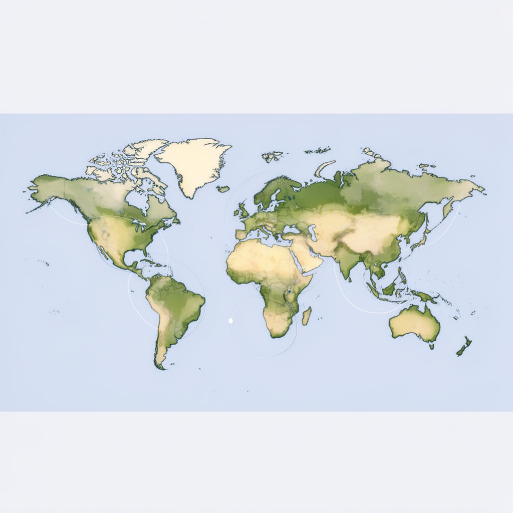 AI-generated illustration of UN regional commissions
