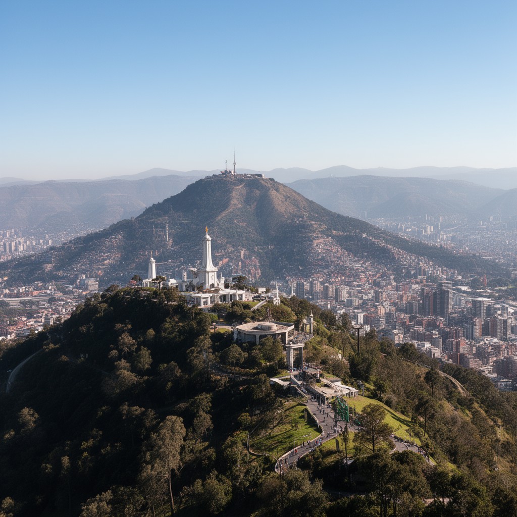 AI-generated illustration of Cerro San Cristóbal