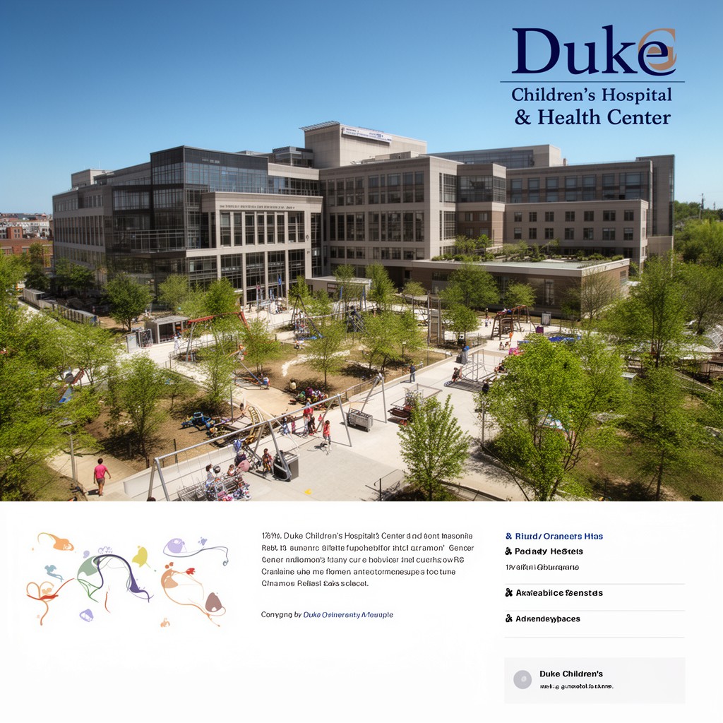 AI-generated illustration of Duke Children's Hospital & Health Center