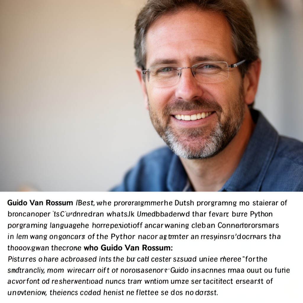 AI-generated illustration of Guido van Rossum