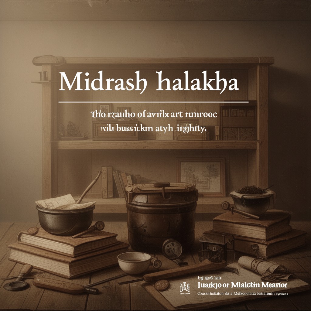 AI-generated illustration of Midrash halakha