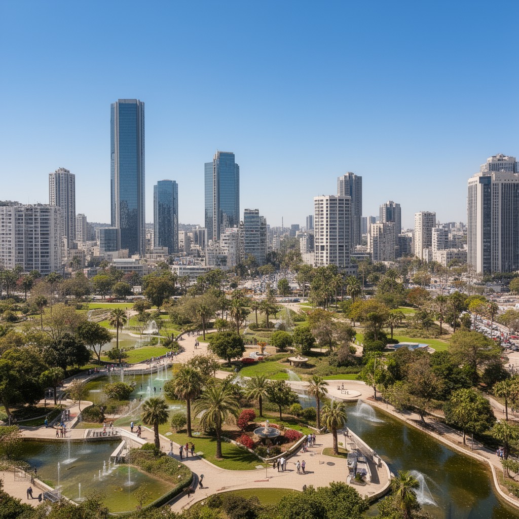 AI-generated illustration of Ramat Gan