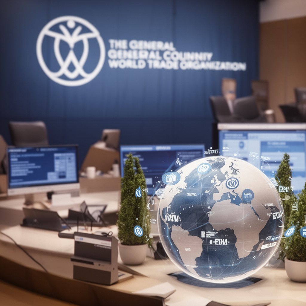 AI-generated illustration of General Council of the World Trade Organization