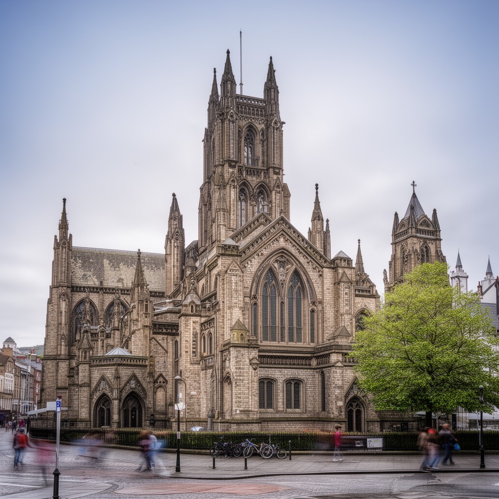 AI-generated illustration of St Anne’s Cathedral