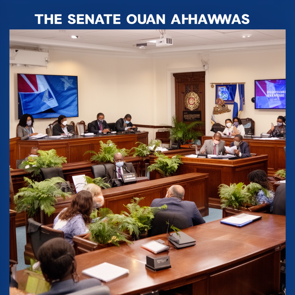 AI-generated illustration of Senate of the Bahamas