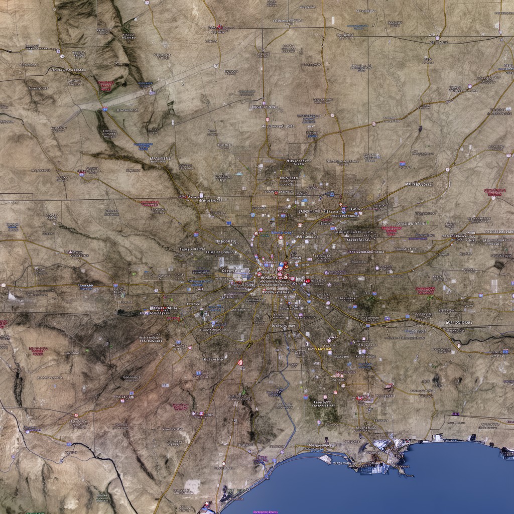 AI-generated illustration of Memphis metropolitan area