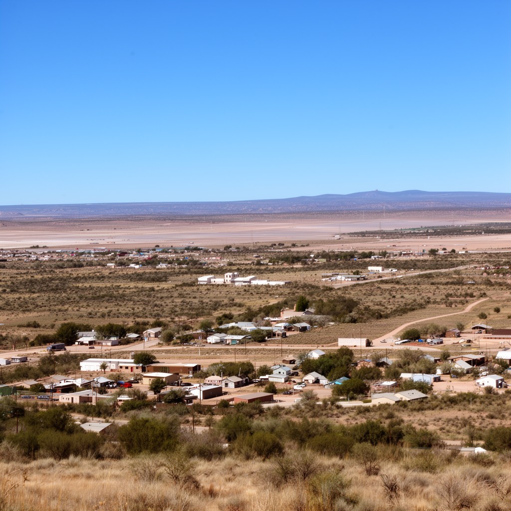 AI-generated illustration of San Antonio, New Mexico
