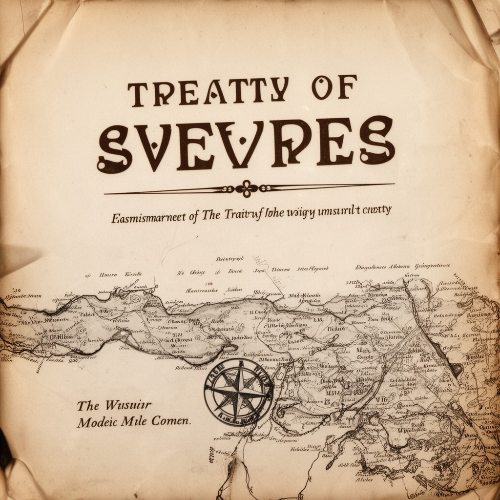 AI-generated illustration of Treaty of Sèvres