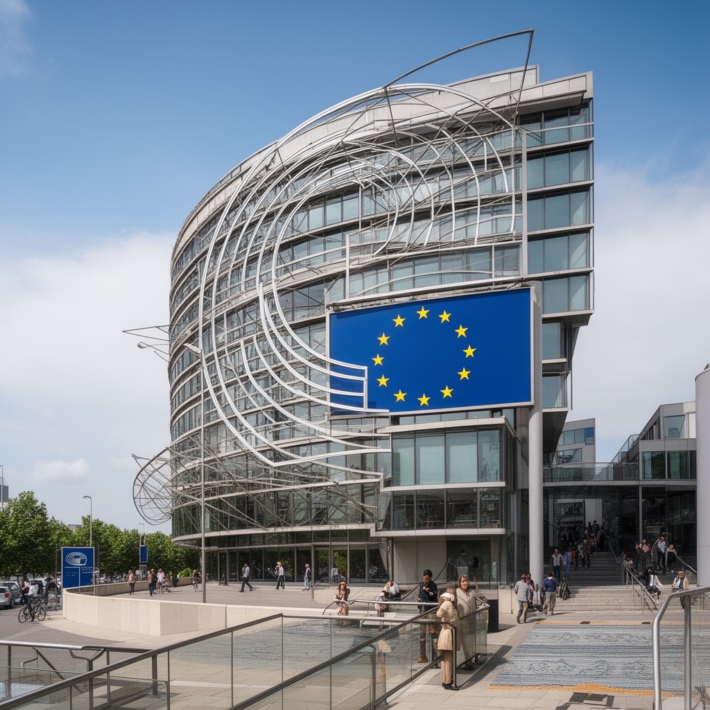 AI-generated illustration of European Parliament (Luxembourg seat)
