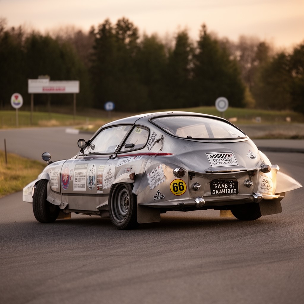 AI-generated illustration of Saab 96