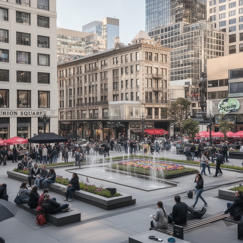AI-generated illustration of Union Square