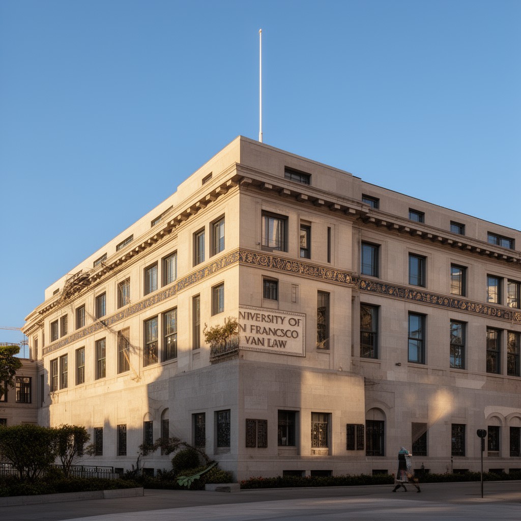 AI-generated illustration of University of San Francisco School of Law