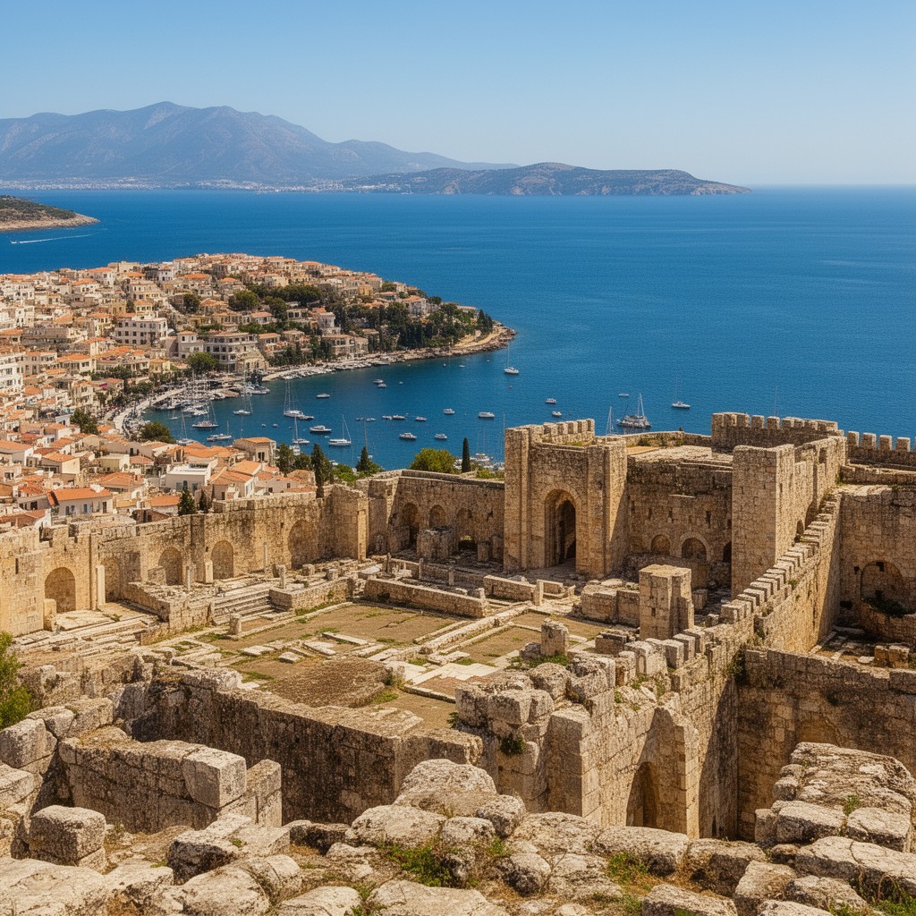 AI-generated illustration of Rhodes