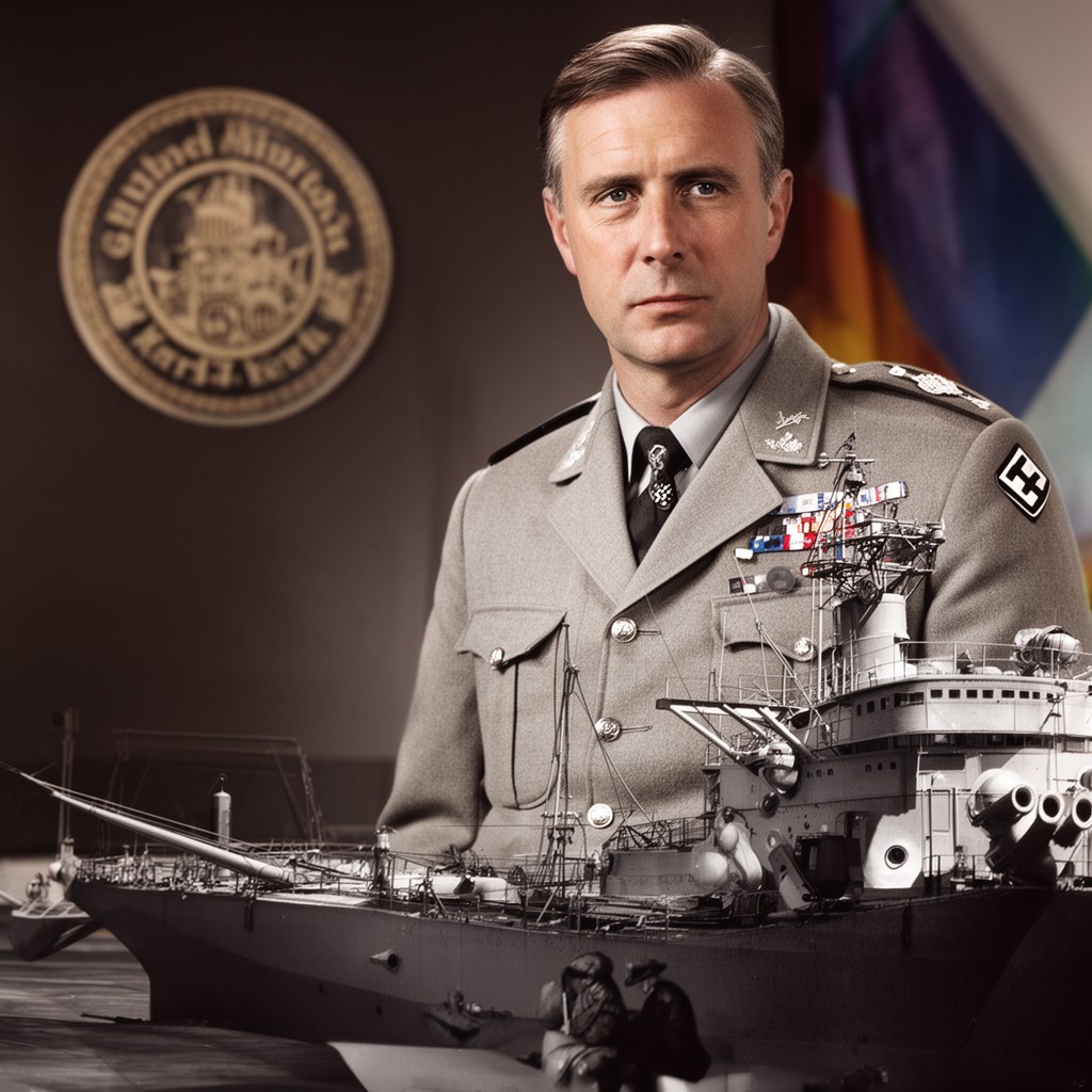 AI-generated illustration of Karl Dönitz