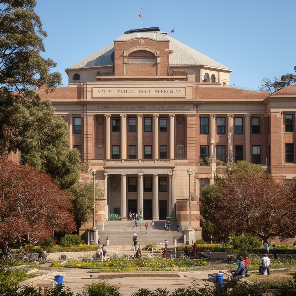 AI-generated illustration of Gilman Hall