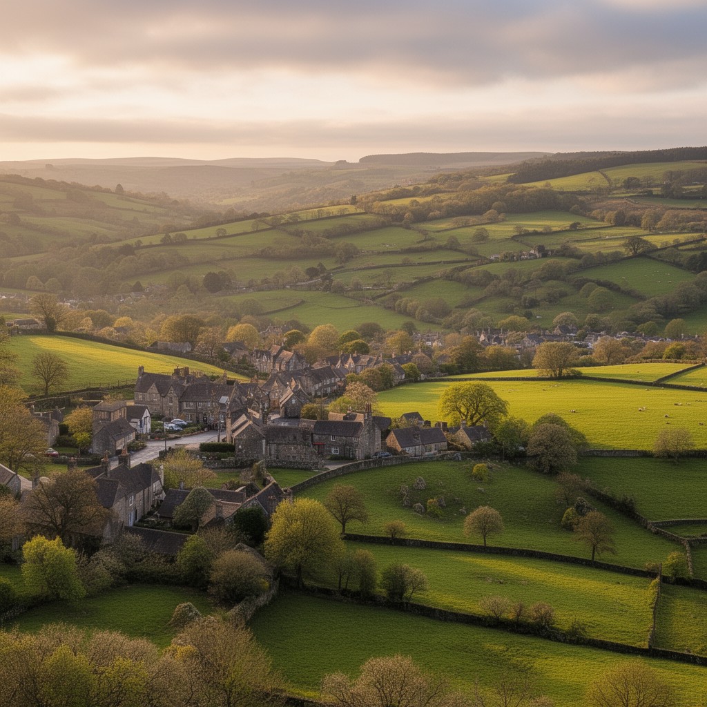 AI-generated illustration of Shropshire