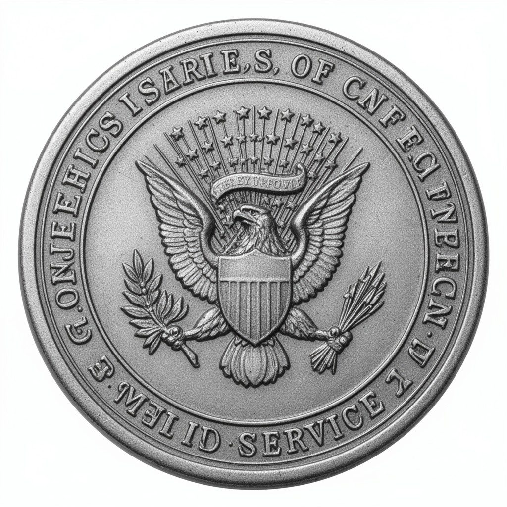 AI-generated illustration of Congressional Silver Medal