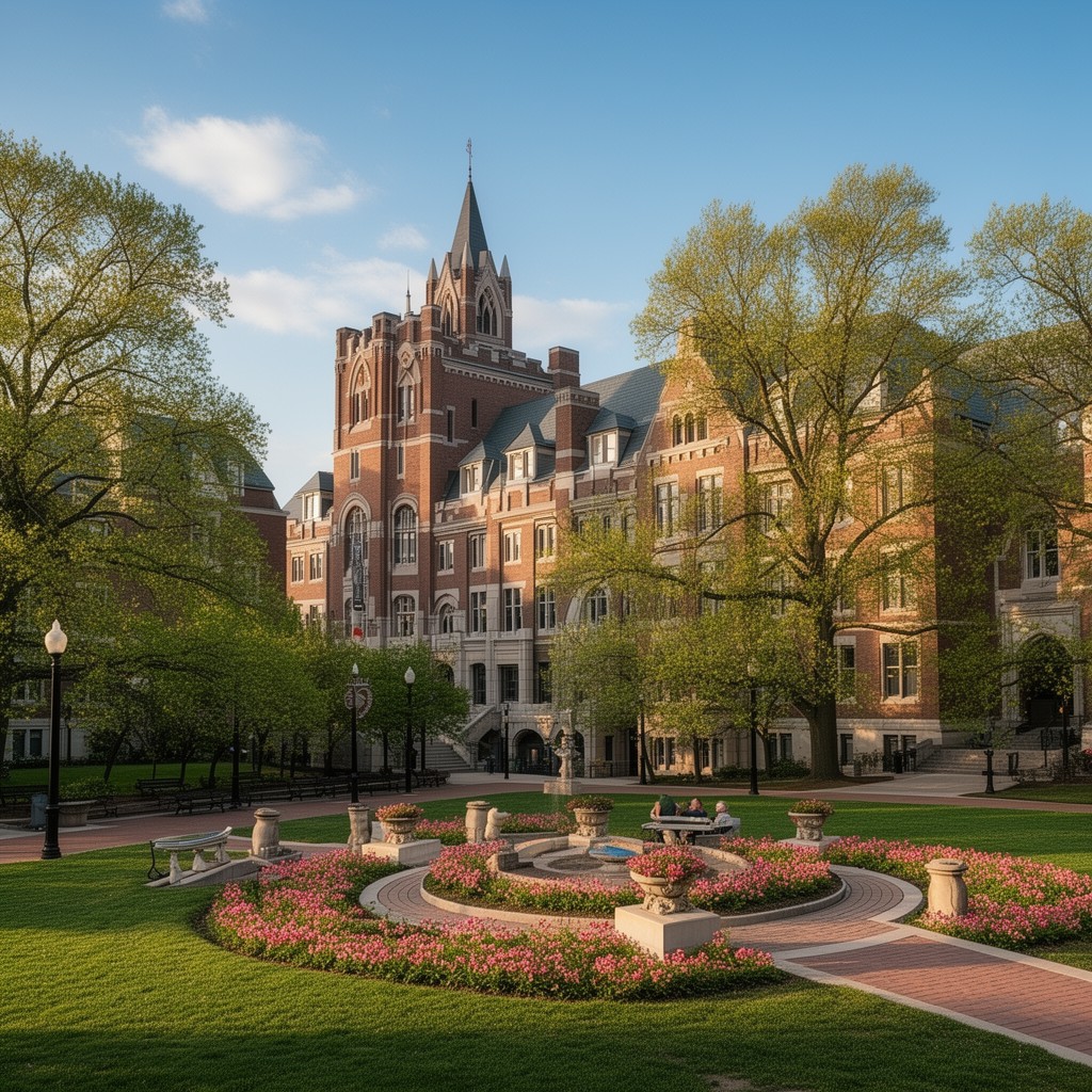 AI-generated illustration of North Central College