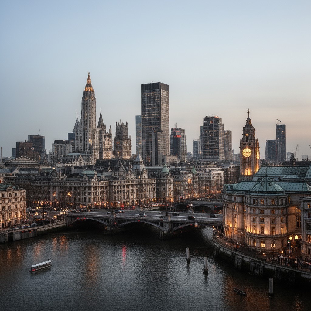 AI-generated illustration of City of London