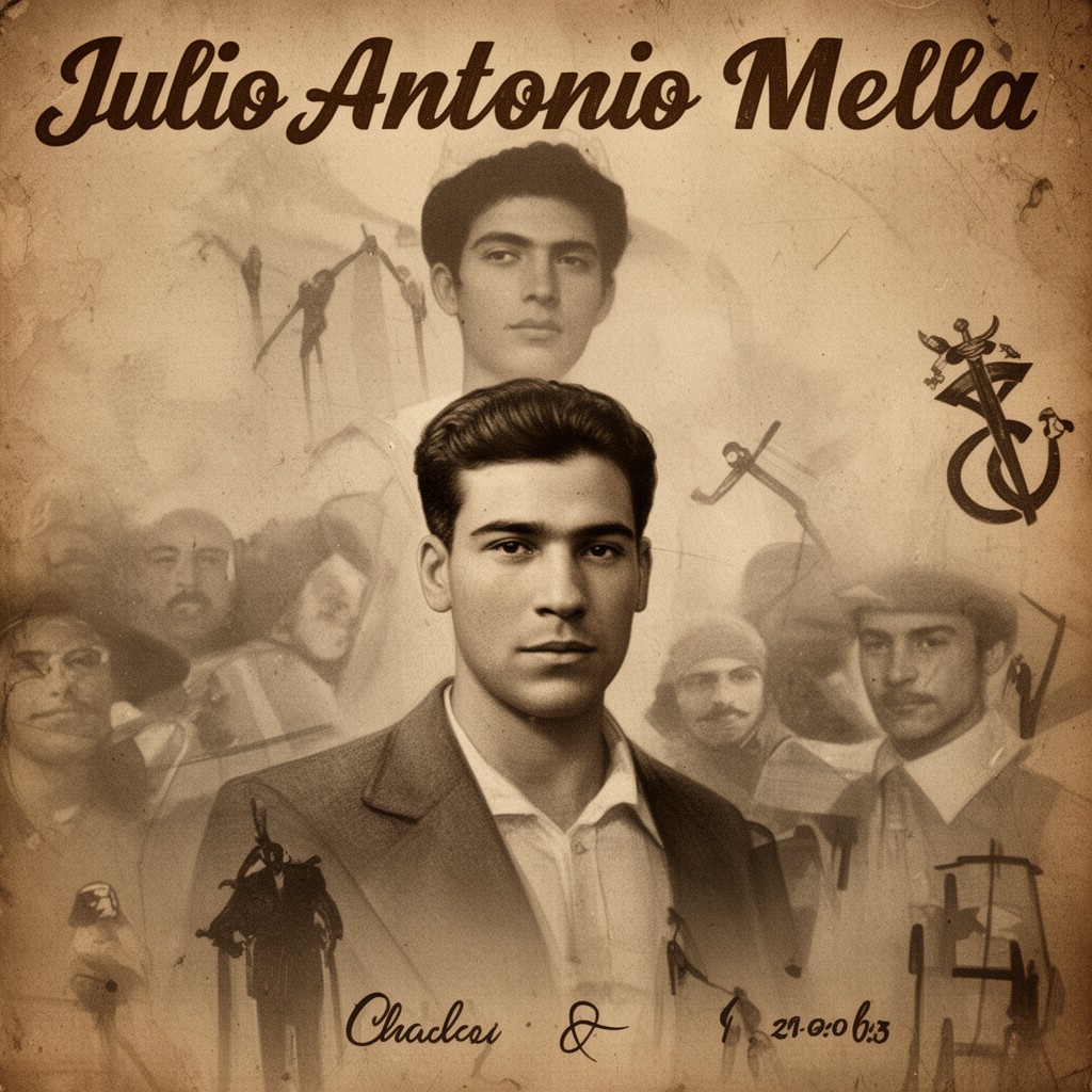 AI-generated illustration of Julio Antonio Mella