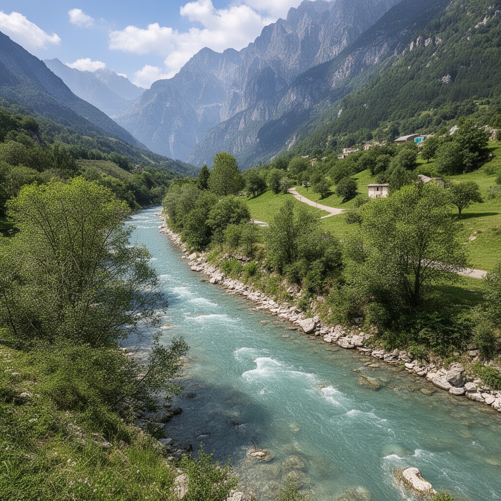 AI-generated illustration of Durance River