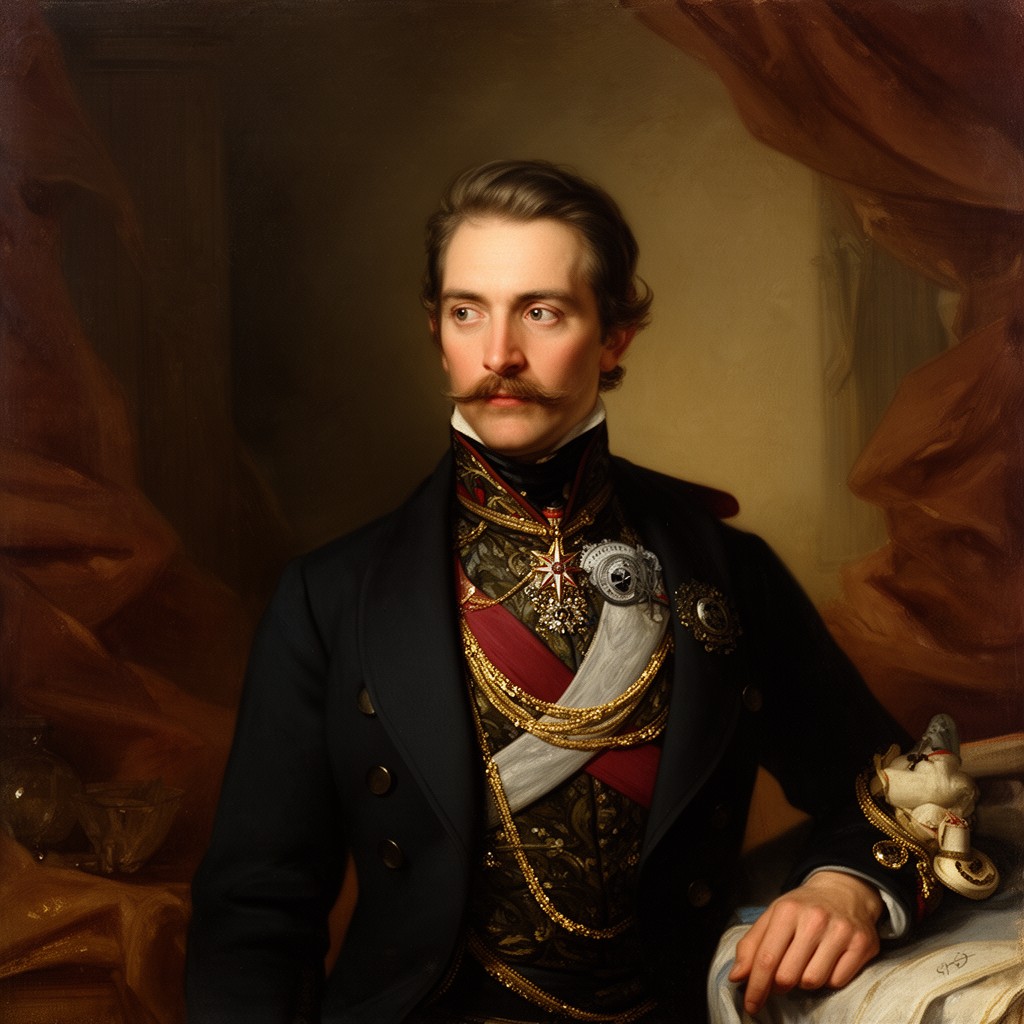 AI-generated illustration of Alexander I of Russia