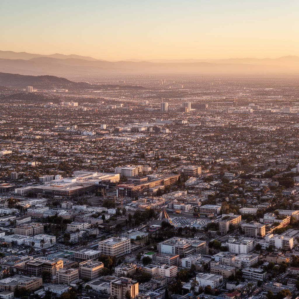AI-generated illustration of Greater Los Angeles Area