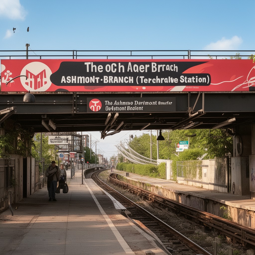 AI-generated illustration of Ashmont branch