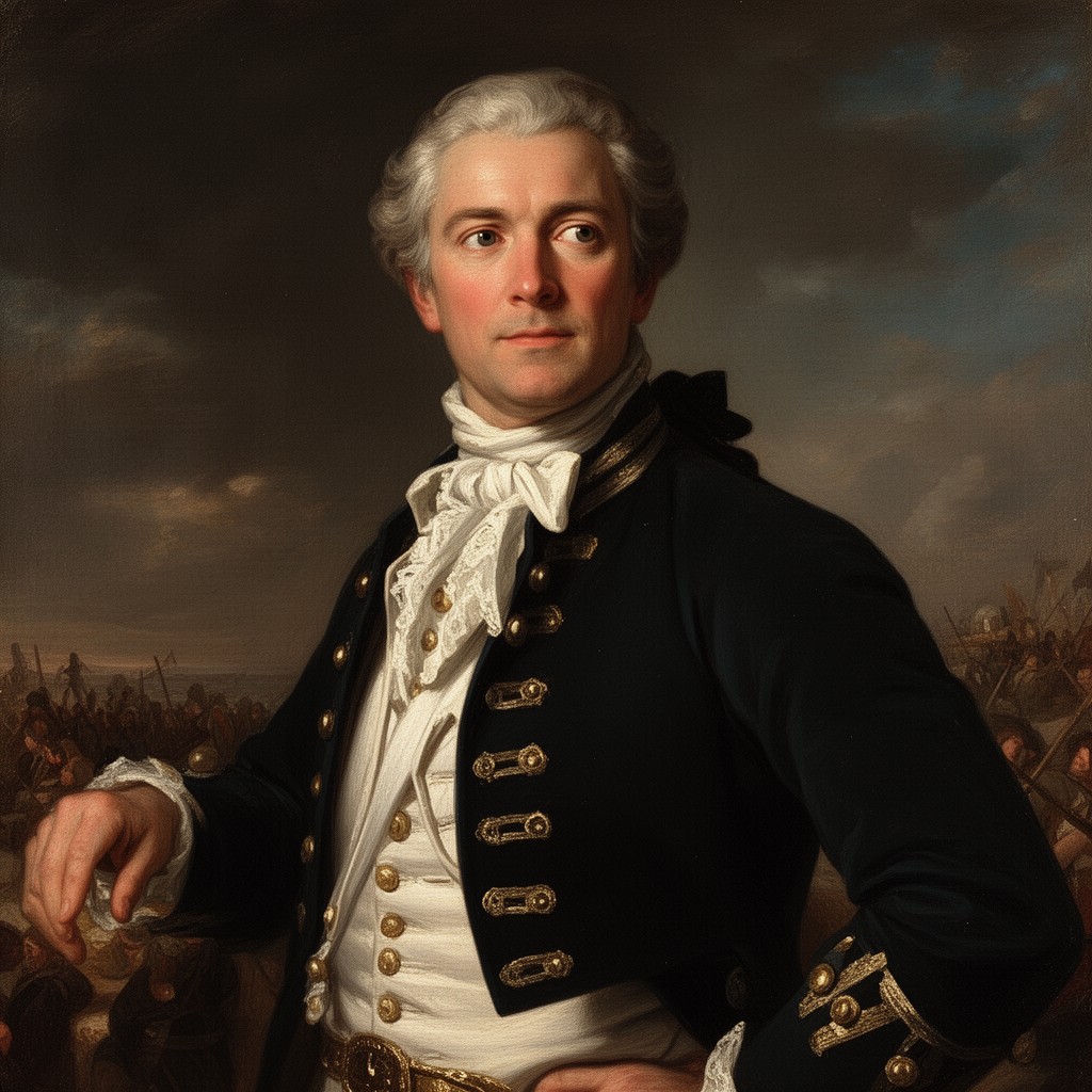 AI-generated illustration of James Wolfe