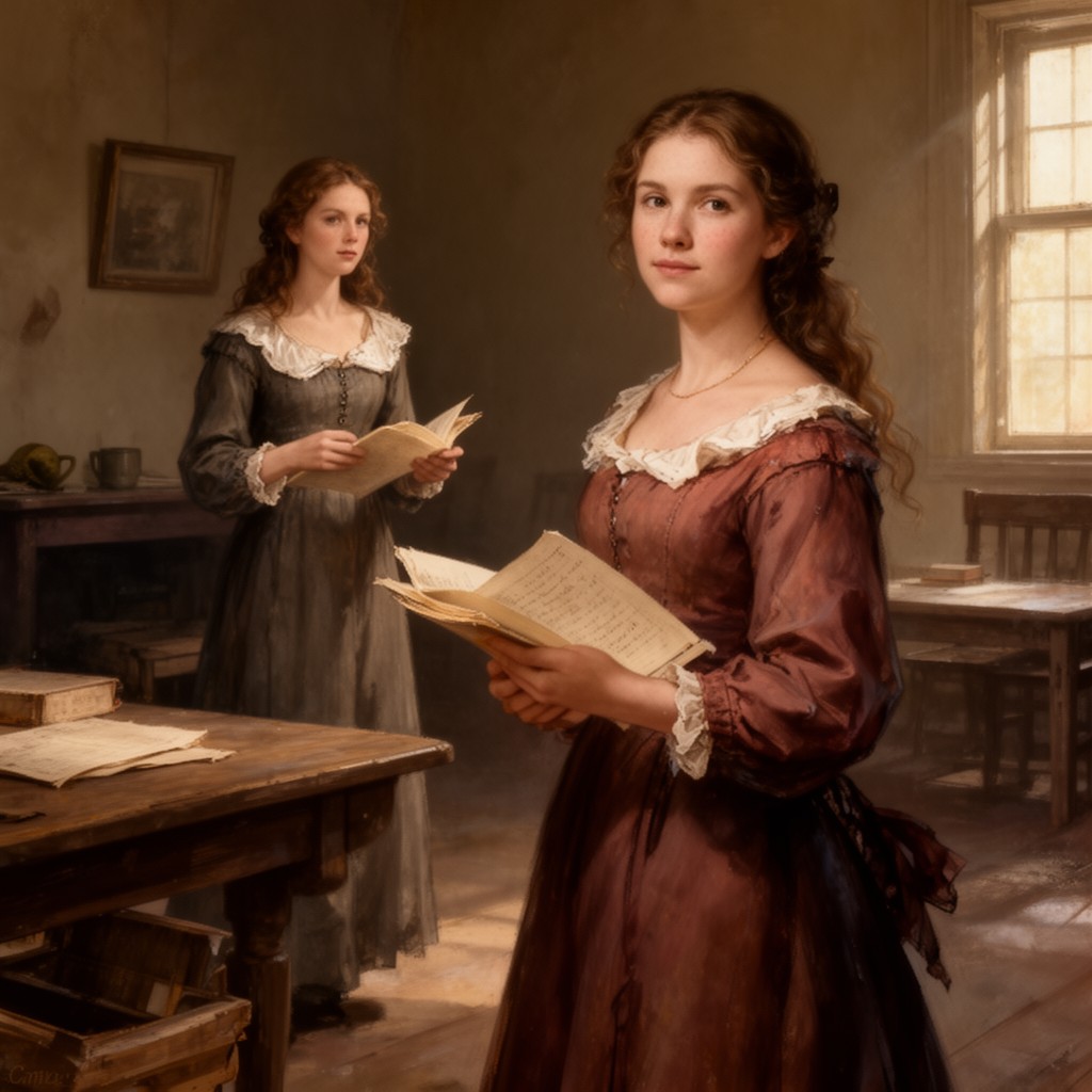 AI-generated illustration of Abigail Williams