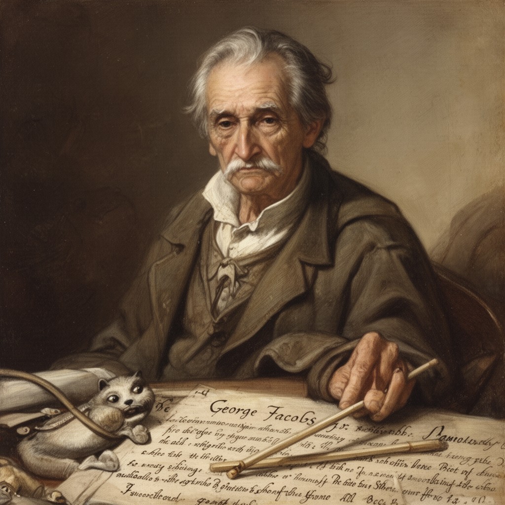 AI-generated illustration of George Jacobs Sr.