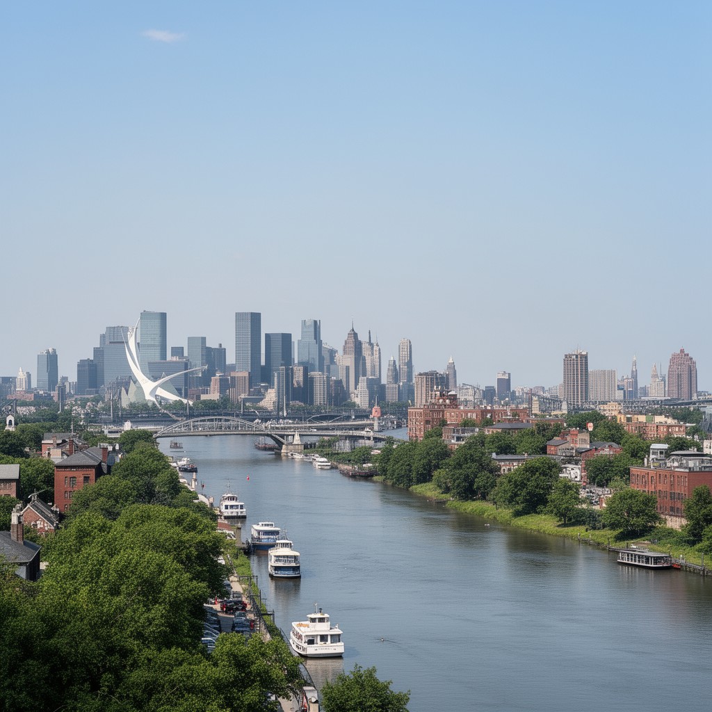 AI-generated illustration of Delaware River