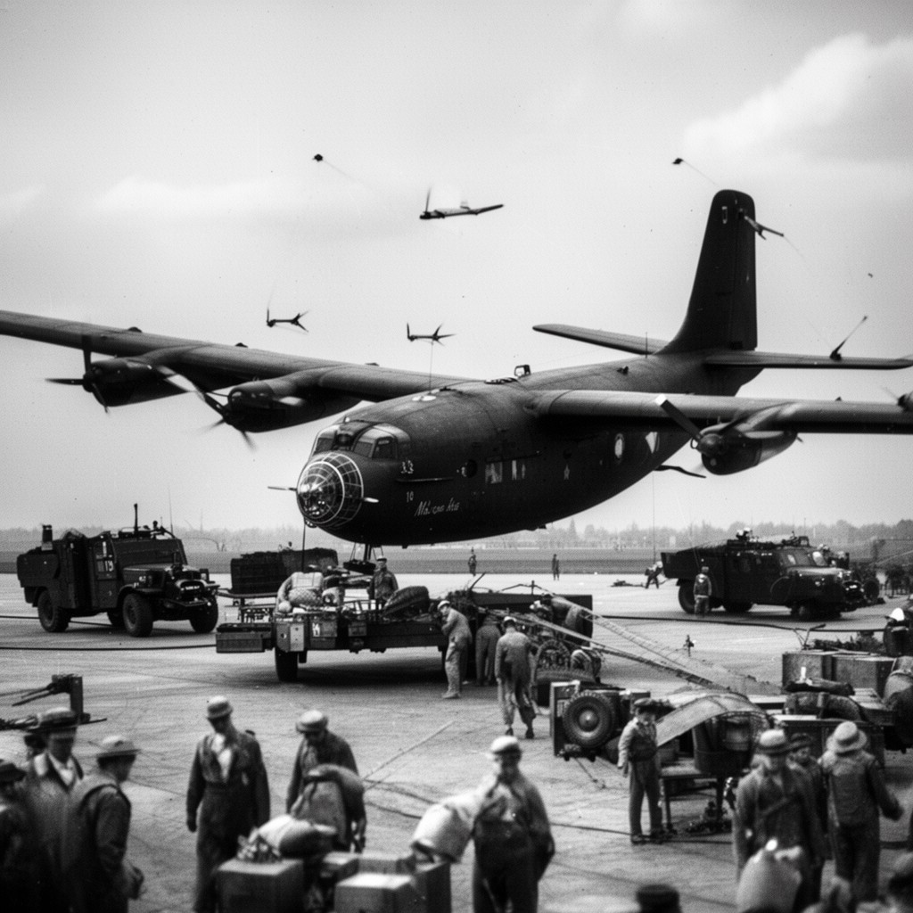 AI-generated illustration of Operation Vittles
