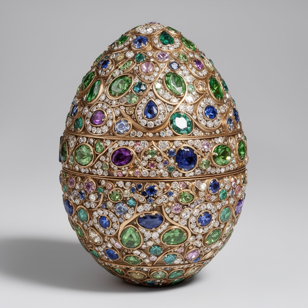 AI-generated illustration of Fabergé egg