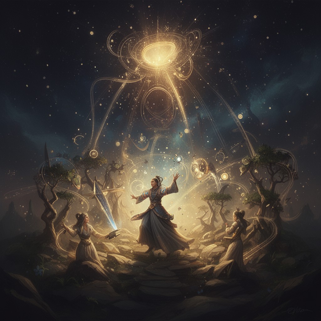 AI-generated illustration of Tzimtzum