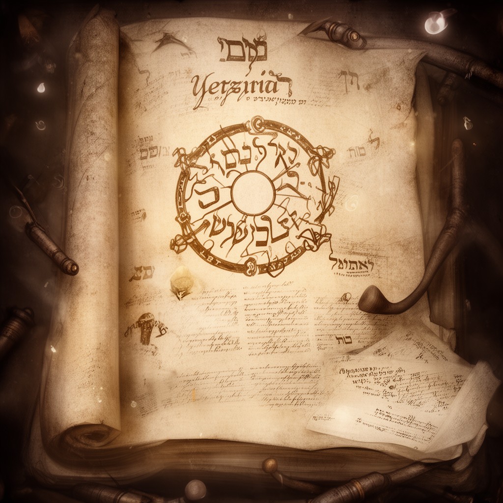 AI-generated illustration of Sefer Yetzirah