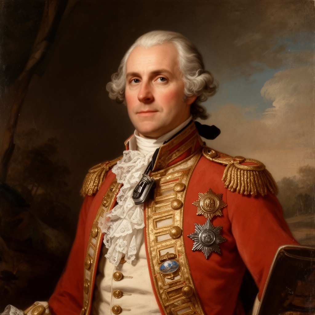 AI-generated illustration of Admiral Edward Vernon
