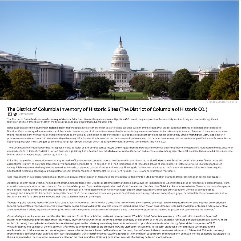 AI-generated illustration of District of Columbia Inventory of Historic Sites