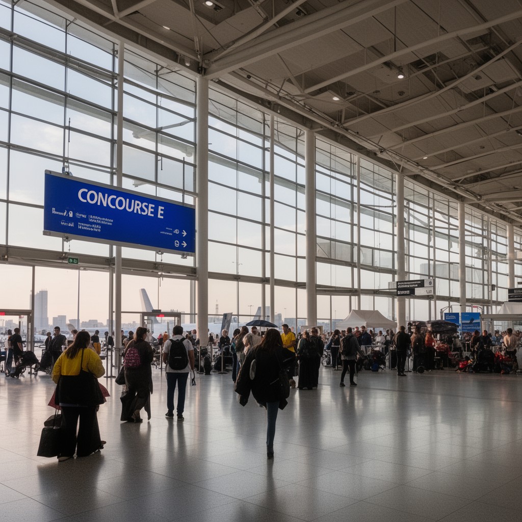 AI-generated illustration of Concourse E