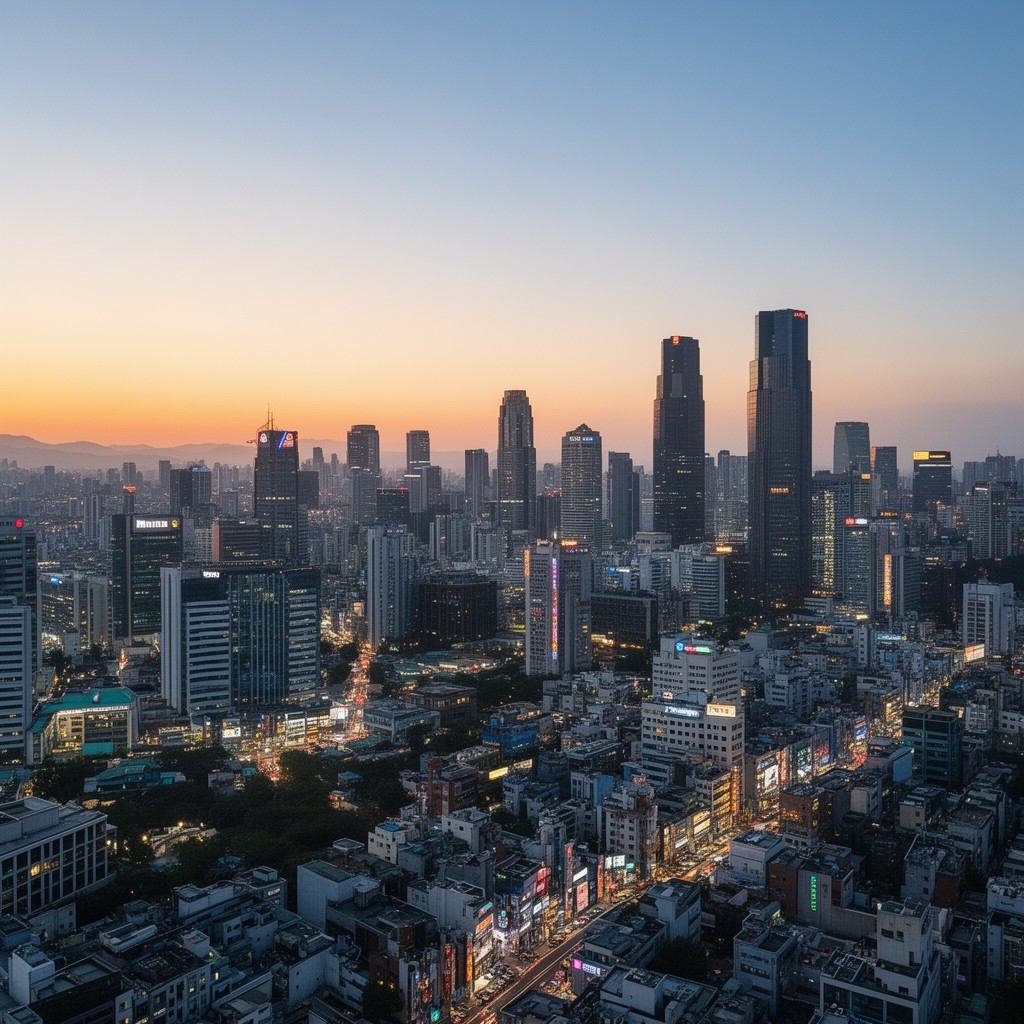AI-generated illustration of Seoul