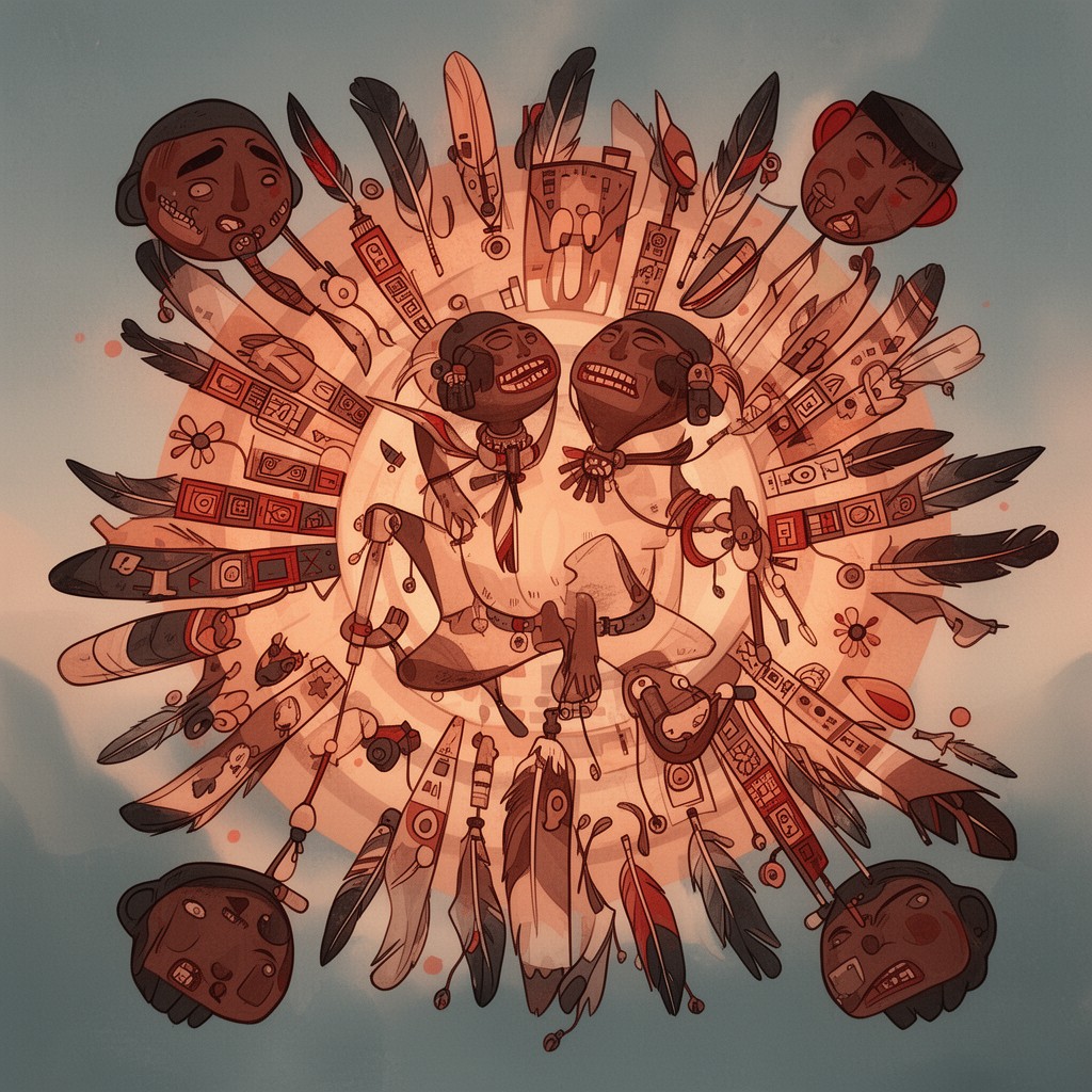 AI-generated illustration of First Nations