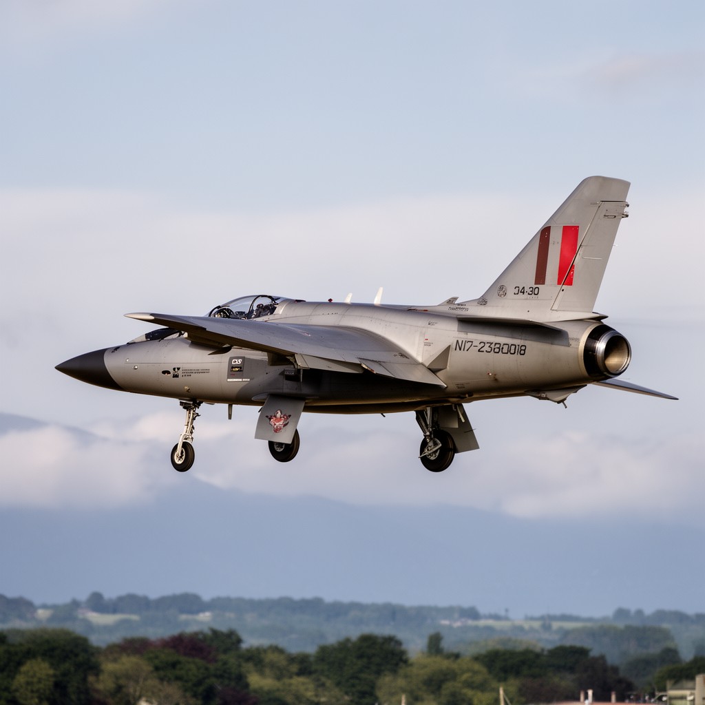 AI-generated illustration of Folland Gnat T.1